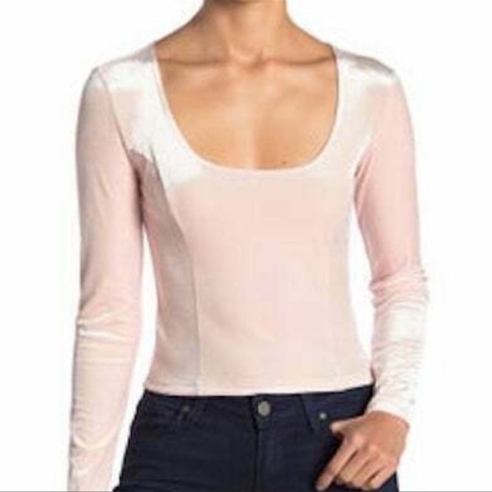 Free Press Scoop Neck Long Sleeve Top